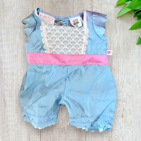 BUILD A BEAR Disney Toy Story Little Bo Peep Blue Romper Outfit Dress HTF - Picture 1 of 1